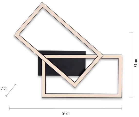 Leuchten Direkt 14692-18 - Plafonieră LED IVEN dimabilă 36W 230V