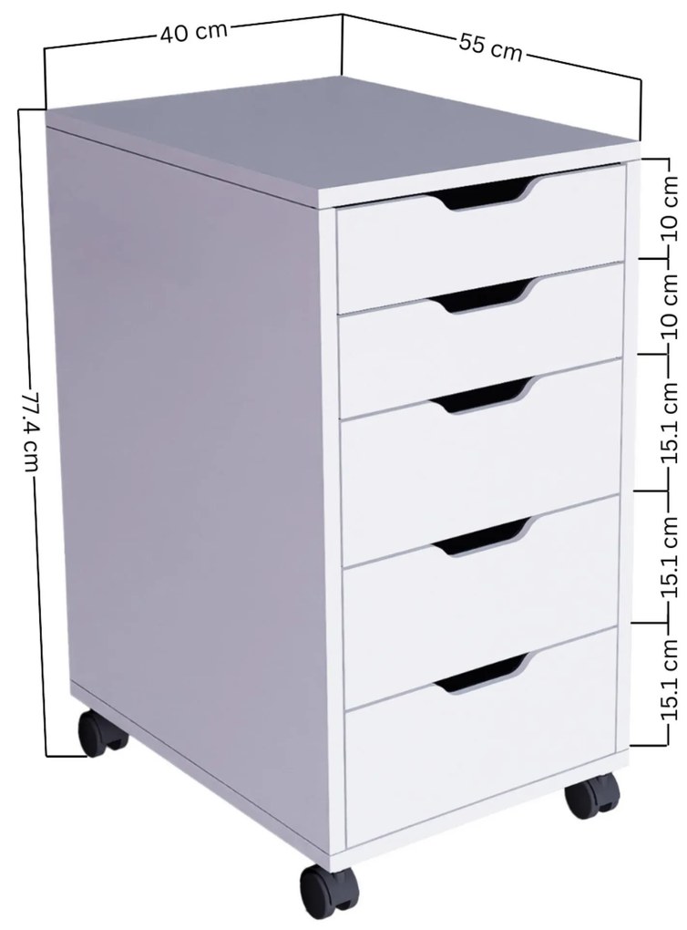 Container birou Durun (alb). 1108105