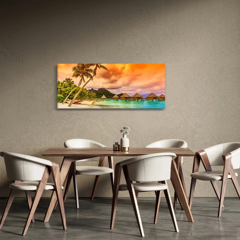 Tablou - Insula Bora Bora (120x50 cm)