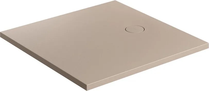 Cadita de dus compozit Omnires AquaRock M+ patrata bej dune mat 90x90 cm