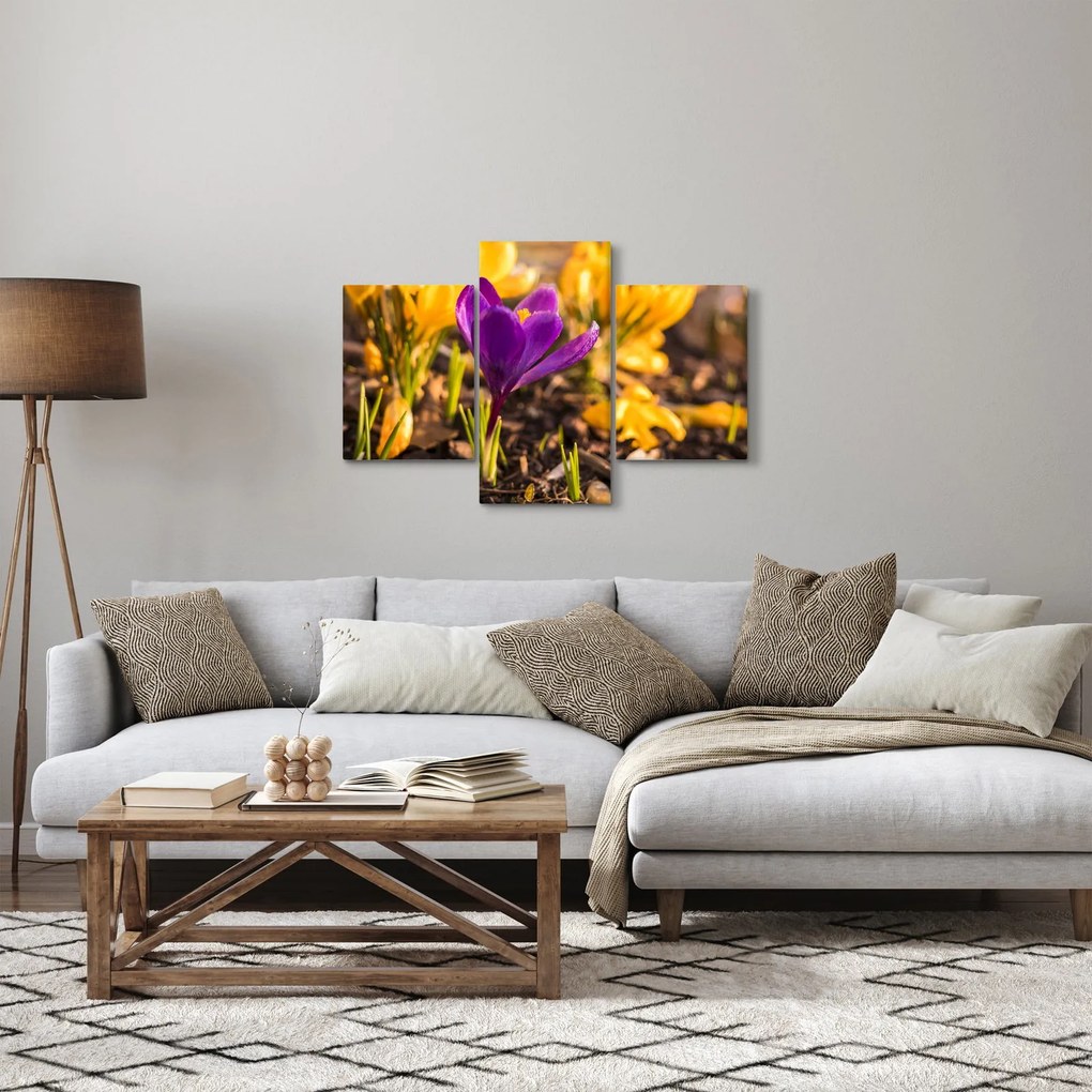 Tablou cu floare violetă (90x60 cm)