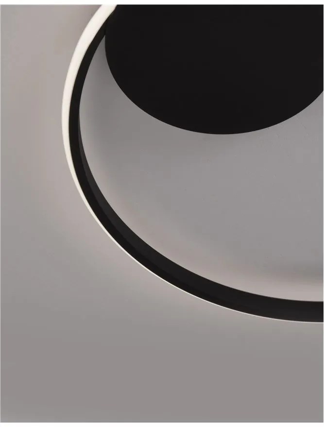 Lustra LED aplicata design modern circular FULINE negru NVL-9348073