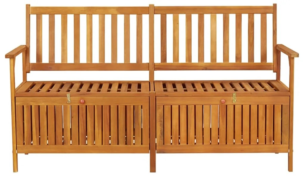 316743 vidaXL Bancă de depozitare, 148 cm, lemn masiv de acacia