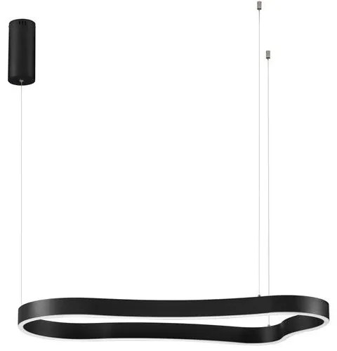 Lustra LED suspendata design modern DUSSA negru, 90x45cm