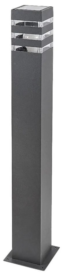 Stalp mediu pentru iluminat exterior design modern IP44 Ankara antracit
