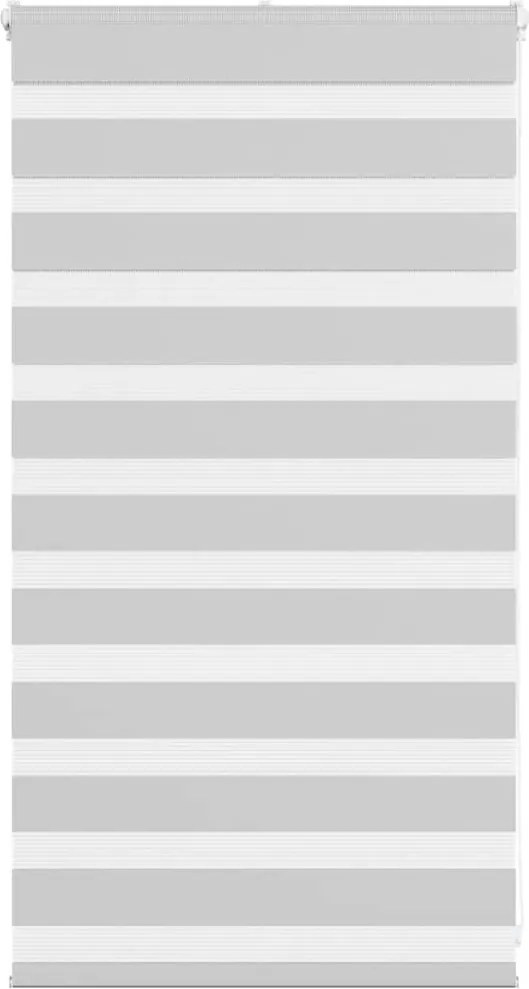 vidaXL Jaluzea tip zebra gri deschis lățime țesătură 65,9 cm poliester