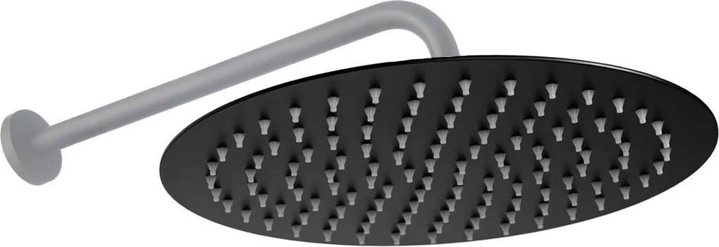 Cap de duș Rea Black Matt 25cm
