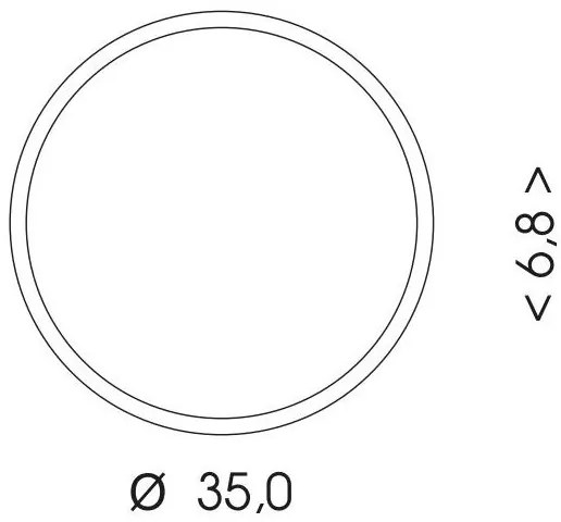 Plafonieră LED cu senzor Ecolite WMAT350/HF-25W/BI LED/25W/230V alb
