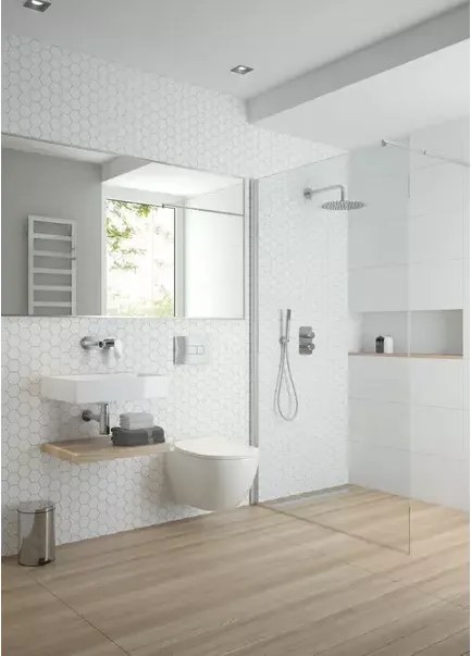 Corp incastrat pentru baterie dus Deante Box crom