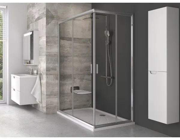 Ravak B8F0000060 - Scaun de duș pliabil OVO, negru