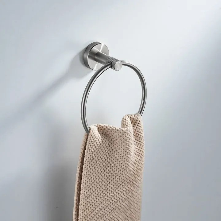 Cuier de baie Ring 6610 Modern crom periat