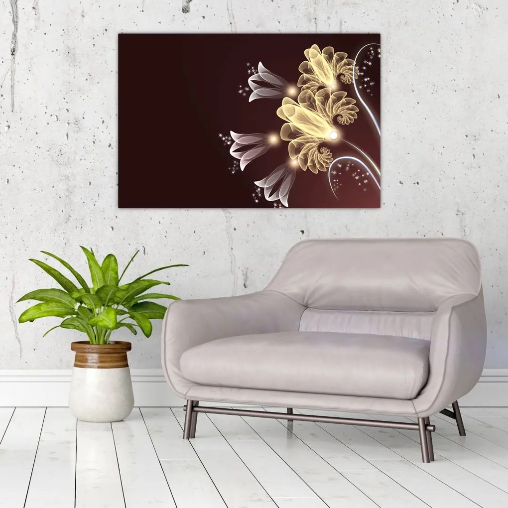 Tablou - Flori strălucitoare (90x60 cm)