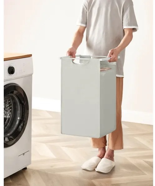 Coș pentru rufe REX alb