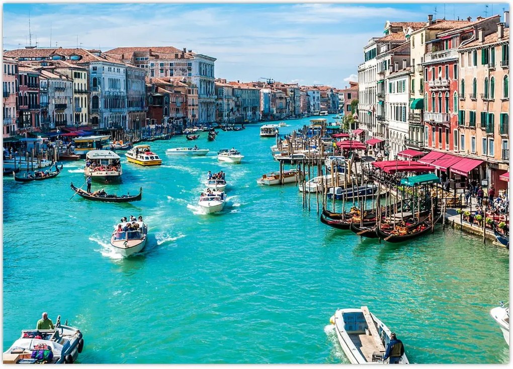 Tablou - Canalul Grande, Veneția, Italia (70x50 cm)