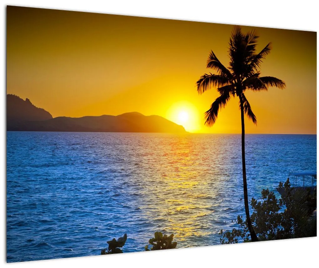 Tablou - Apus de soare deasupra mării (90x60 cm)
