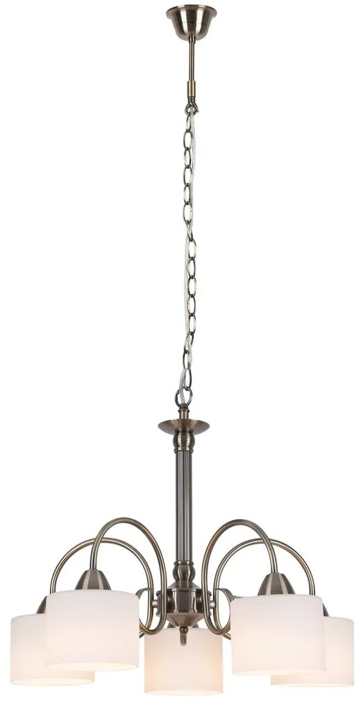 Candelabru clasic cu 5 brate EDITH bronz antic 7276 RX