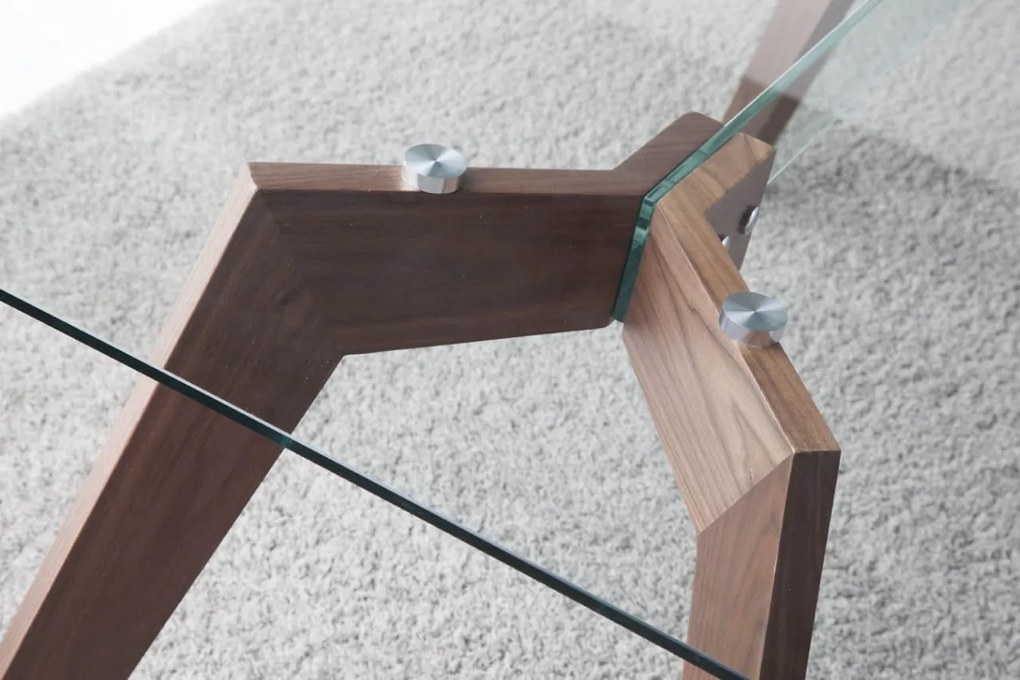 Masa dining design deosebit Walnut Wood, 160x95cm AC-W1008DT