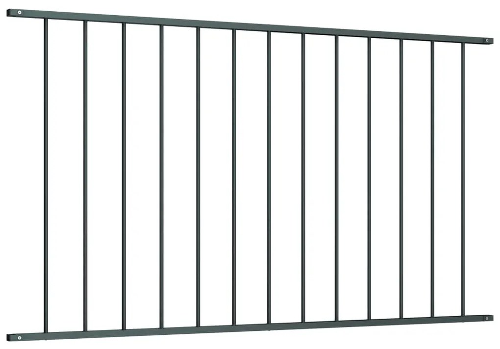 Panou de gard, antracit, 1,7x1,25 m, otel vopsit electrostatic