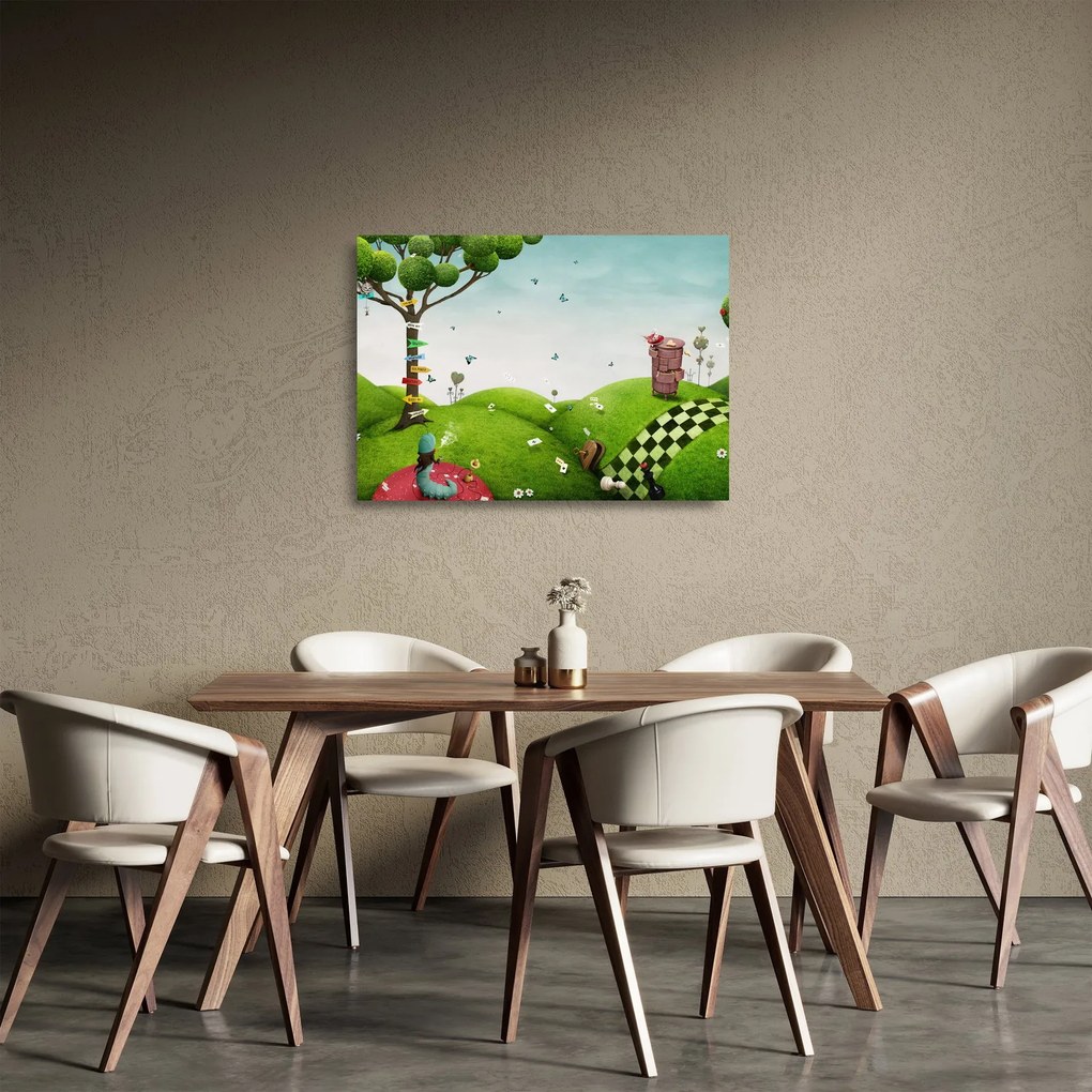 Tablou pe sticlă - Peisaj minunat (70x50 cm)