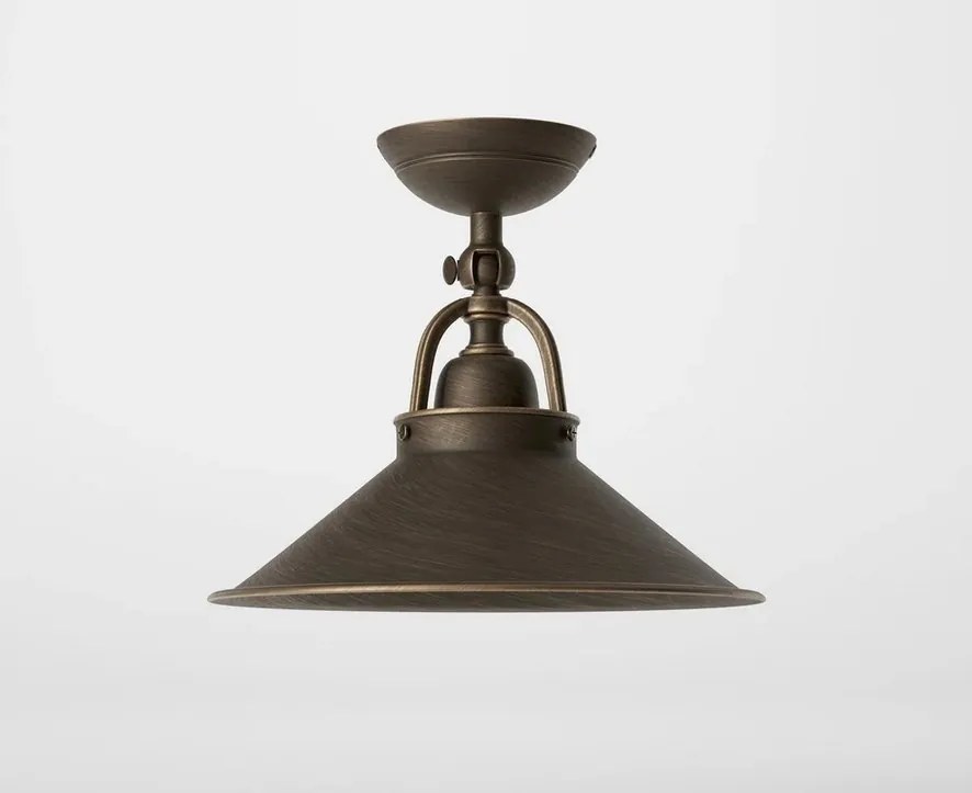 Plafoniera stil industrial din alama personalizabila Alice 25cm