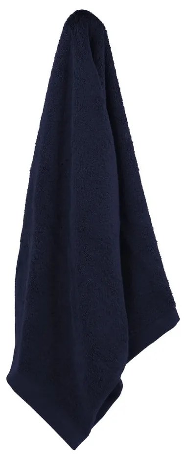 Prosop albastru închis din bumbac din frotir 50x100 cm Comfort – Södahl