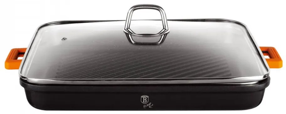 Tigaie grill cu capac Granit Diamond Line BerlingerHaus BH 1441