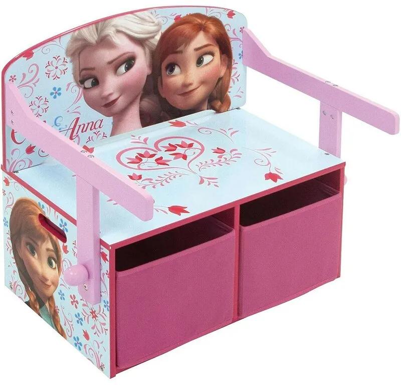 Arditex - Mobilier depozitare jucarii 2 in 1 Disney Frozen, 70x60 cm