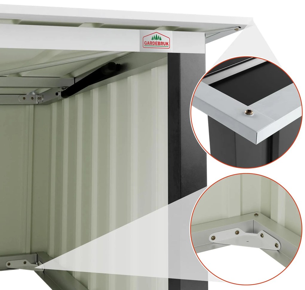 Deuba Garaj pentru robot de tuns iarba 89x90x54cm - antracit