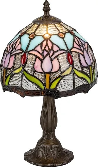 Lampă de masă Tiffany din vitralii LORAS 1xE14/40W/230V - Brilagi