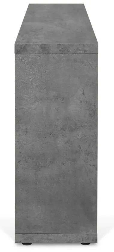 Bibliotecă gri cu aspect de beton 150x83 cm Berlin – TemaHome