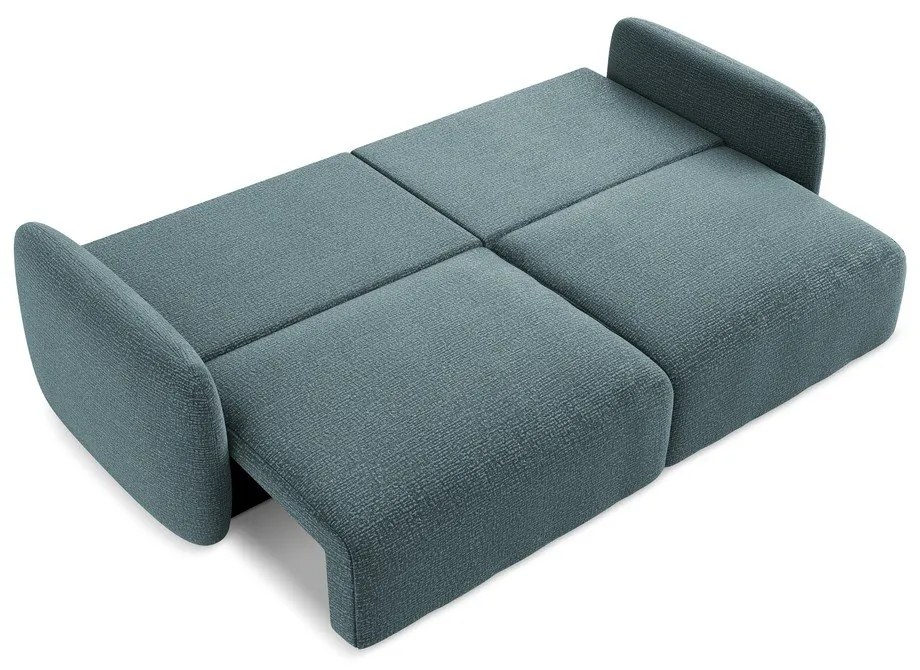 Canapea turcoaz extensibilă/cu spațiu de depozitare 238 cm Kalena – Makamii