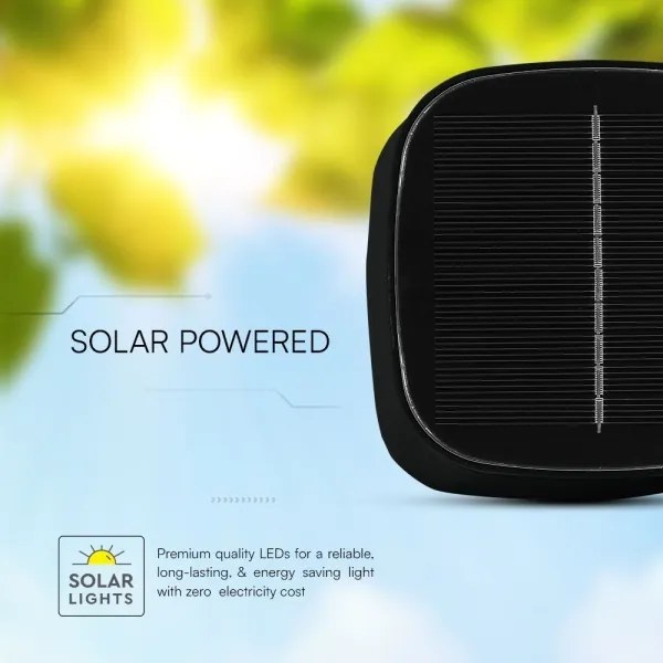 Lampă solară LED de masă, magnetică, 5W, 5V, 3000-6000K, 3600 mAh, IP65, negru