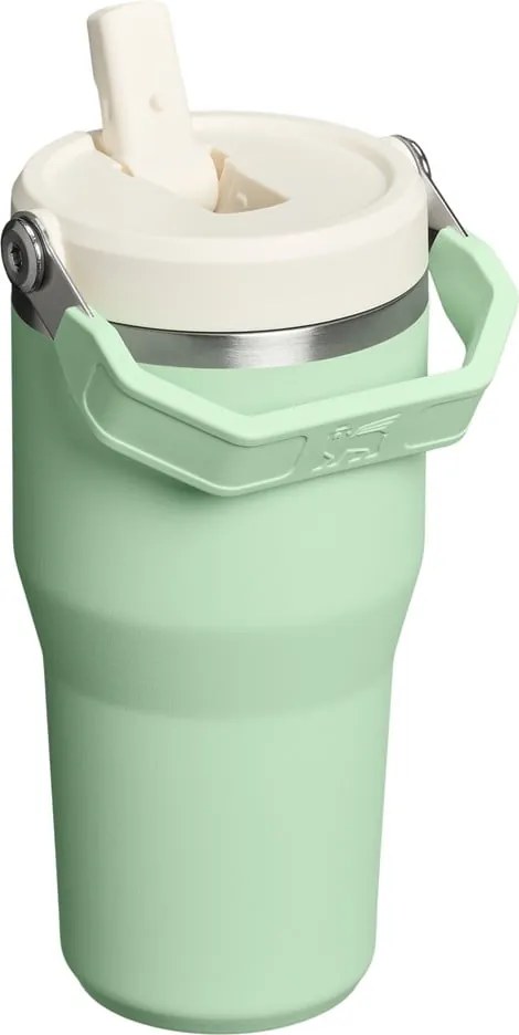 Termos verde salvie din oțel inoxidabil 600 ml IceFlow™ Flip Straw 2.0 Tumbler Pistachio – Stanley