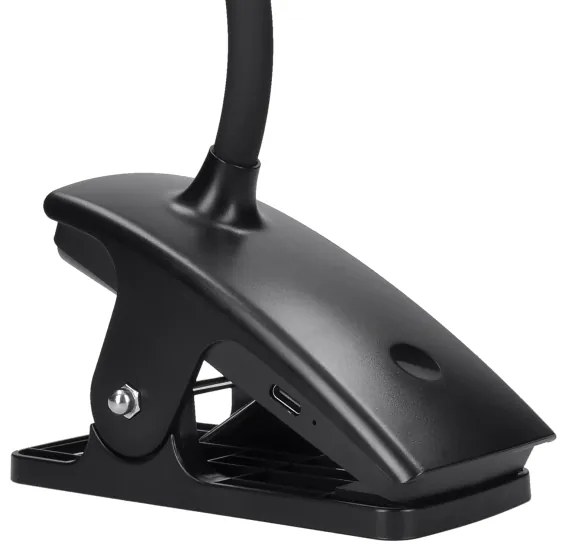 Lampă LED flexibilă dimabilă cu clemă Solight WO3001-B LED/2W/5V 3000/4000/6500K negru