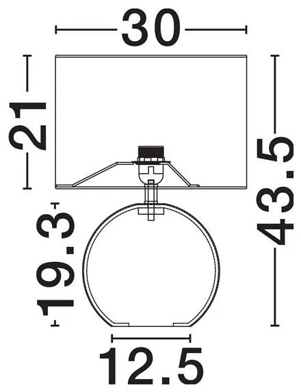 Veioza din scoici capiz, abajur boucle ORA