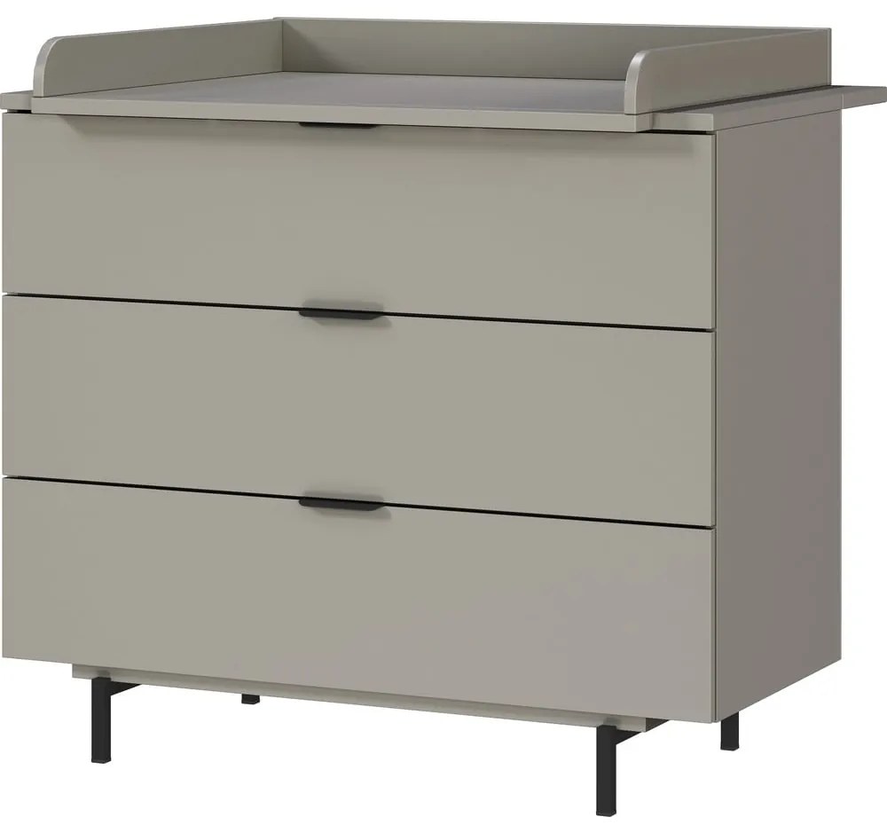 Comodă de copii gri cu masă de schimbat 105x102x54 cm Tomino – Germania