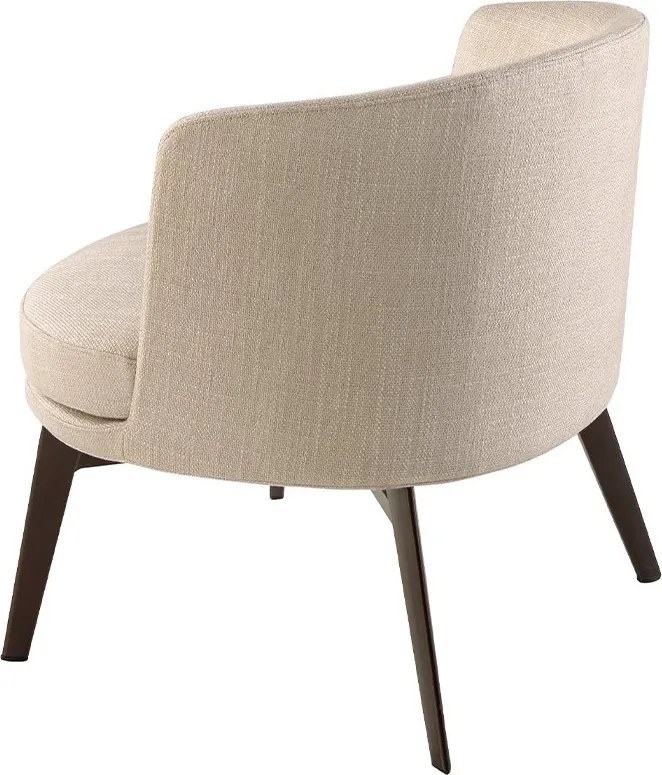 Fotoliu modern elegant Cream fabric