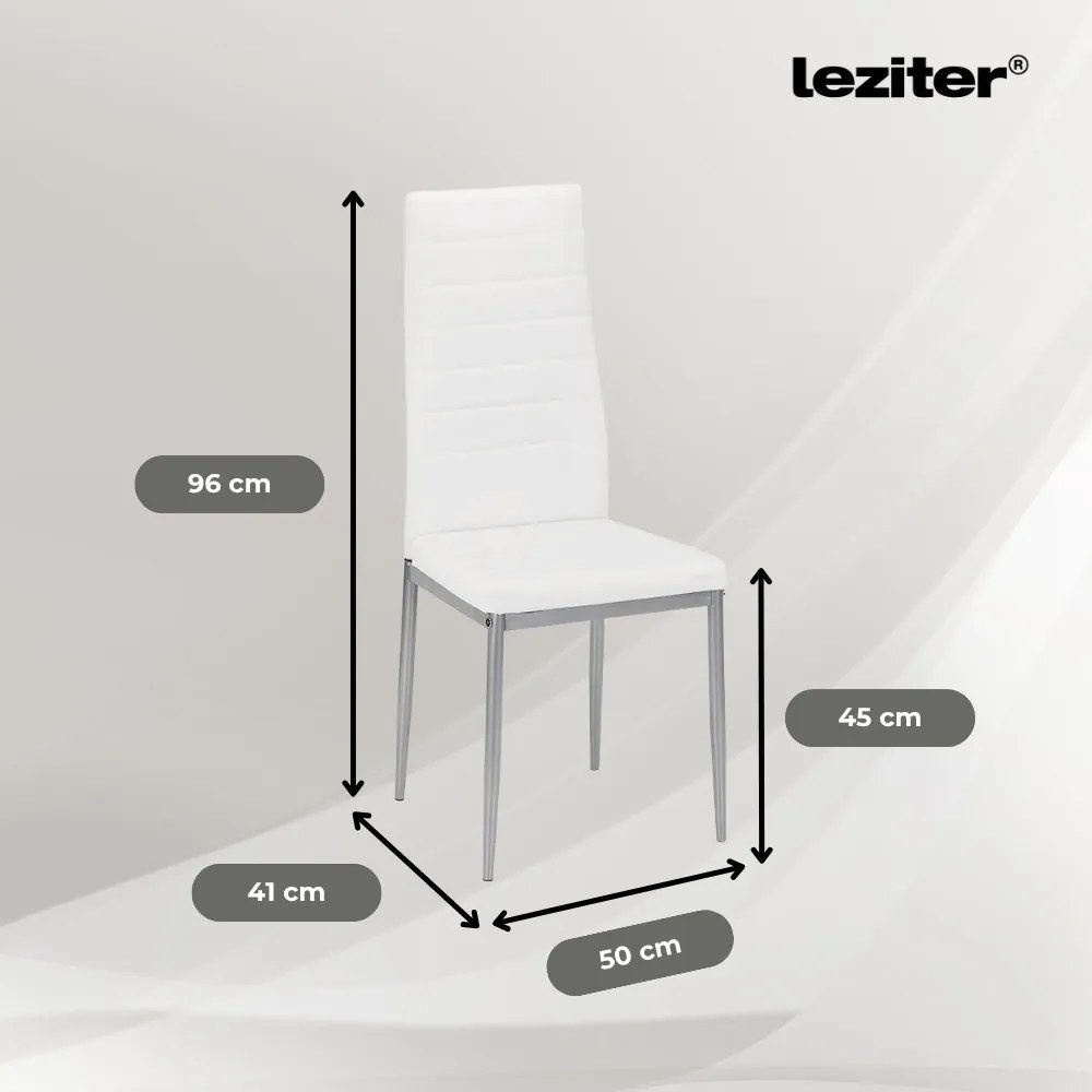 Renton 6+1 set de luat masa alb-gri