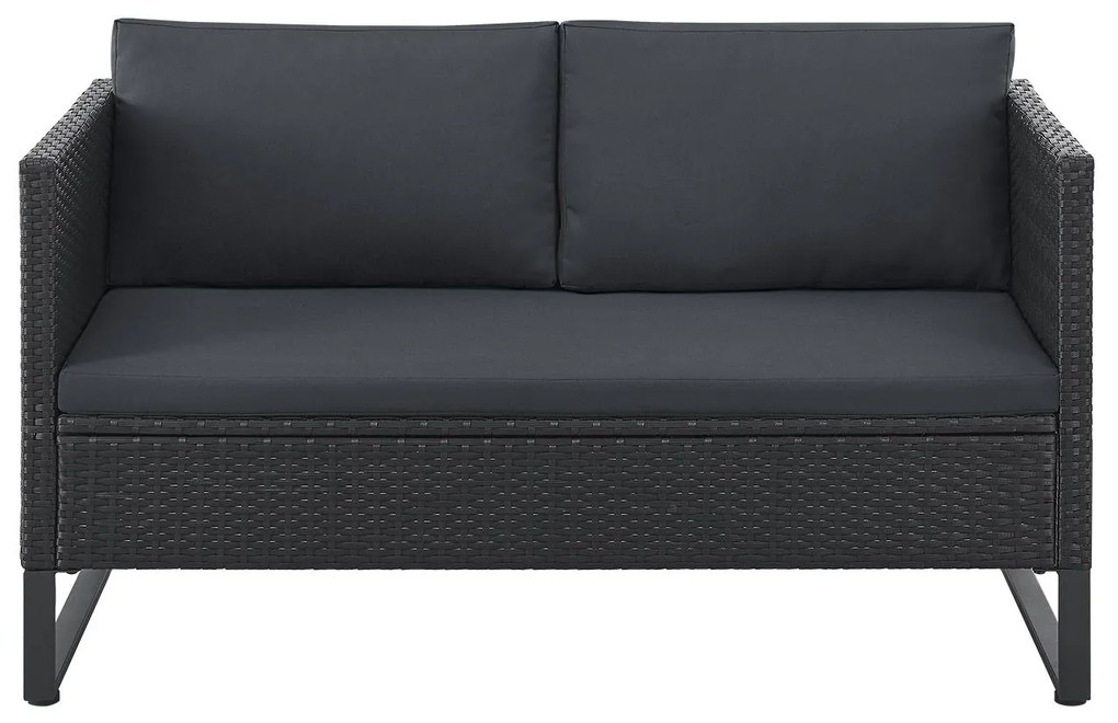 Juskys Set rattan Santorini - negru