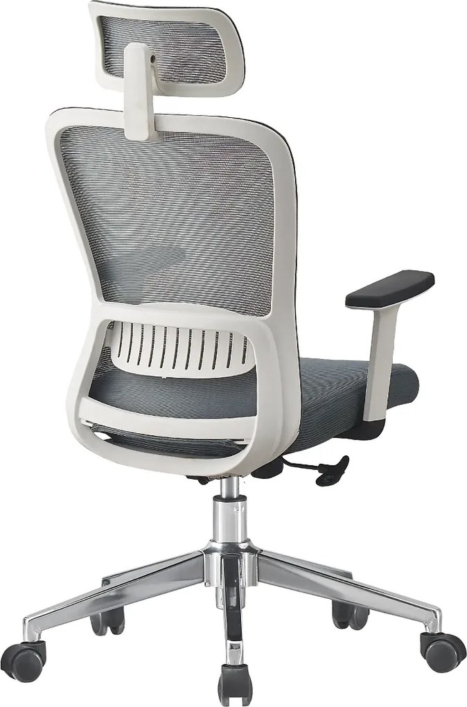 RESIGILAT- Scaun ergonomic, spătar Mesh, Gri/Alb