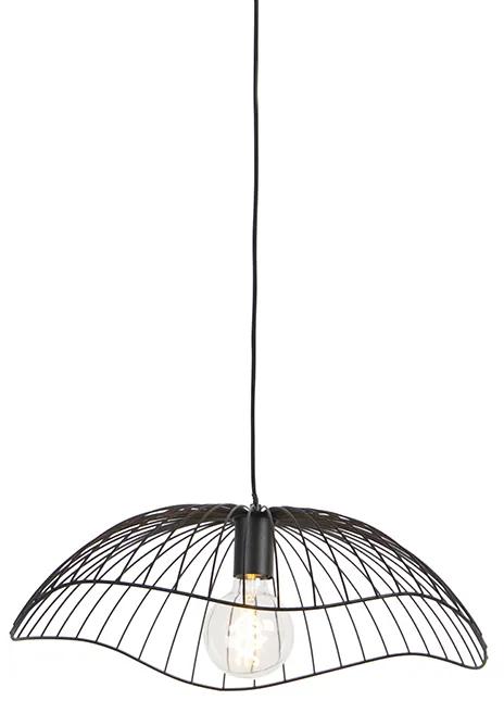 Lampă suspendată design negru 50 cm - Pua