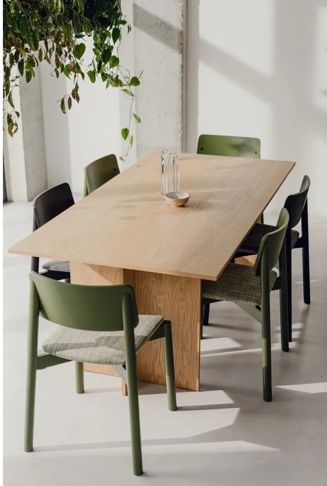 Scaun de dining verde stivuibil Wem – noo.ma