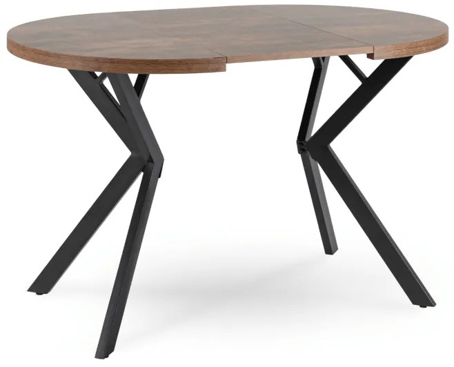 JAKS Masa rotundă extensibilă 80 - 160 cm stejar rustic Dorian