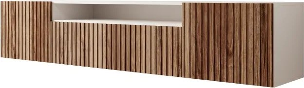 Comodă TV Miro Hanging – 200x41x53 cm – Alb / Catania