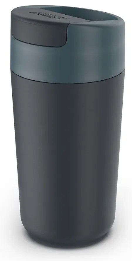 Cană de voiaj albastru-gri antracit 450 ml Sipp – Joseph Joseph