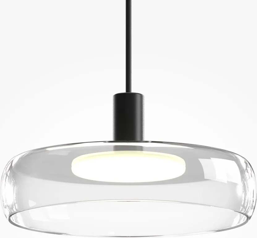 Lustra LED suspendata Float sticla transparenta