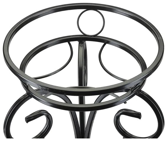 Suport de flori 74x34 cm negru