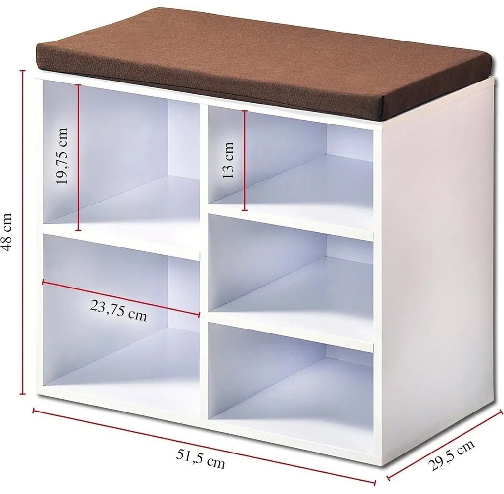 Kesper 15915 Botier cu scaun, alb, 51,5 x 48 x29,5 cm