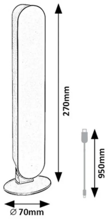 Lampă de masă cu LED Rabalux 76017 Parker