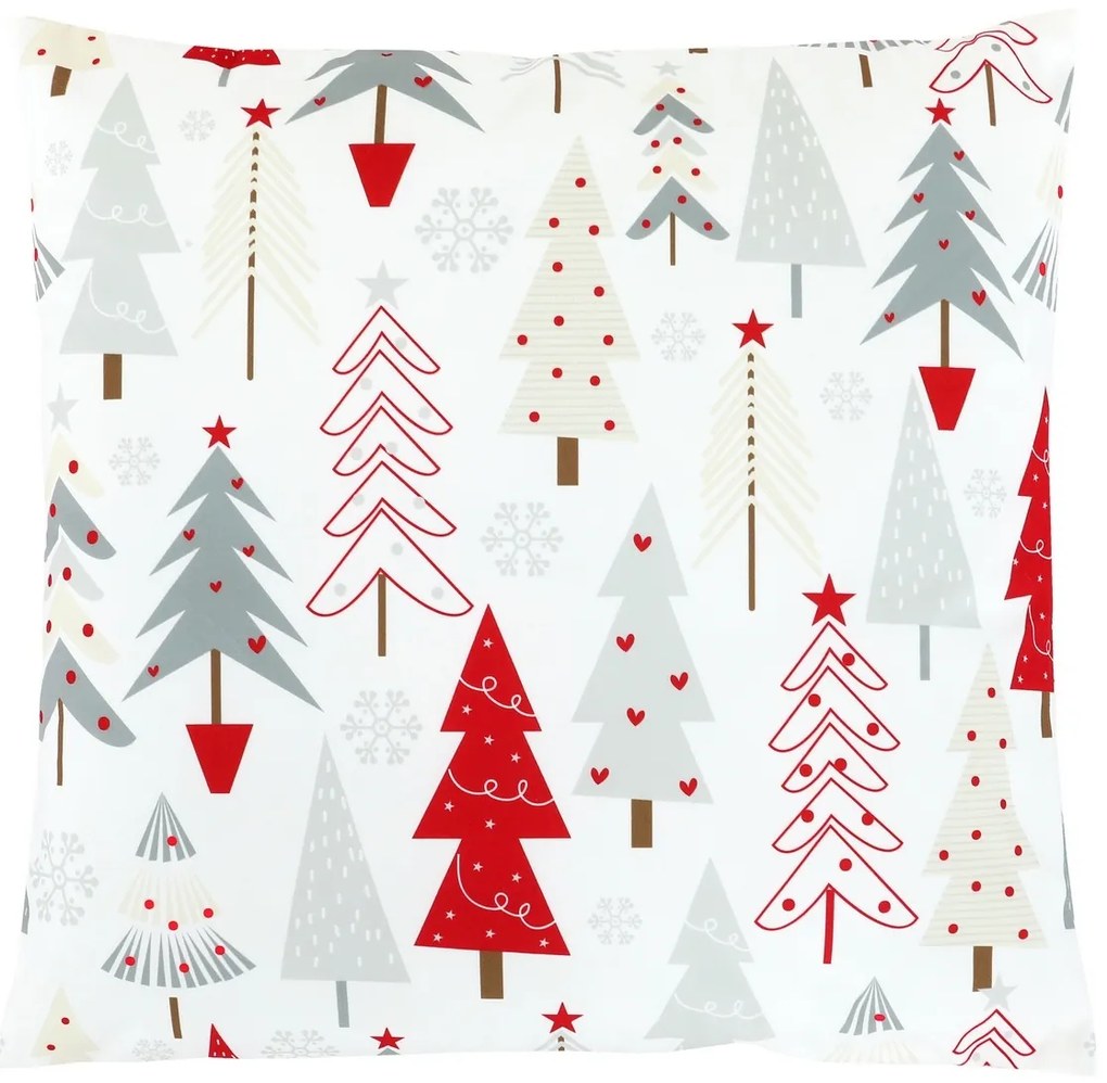 Pernă cu umplutură Brad de Crăciun, 45 x 45 cm